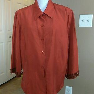 🎯 Ashley Stewart 100% Silk Pants Set - Size 22W